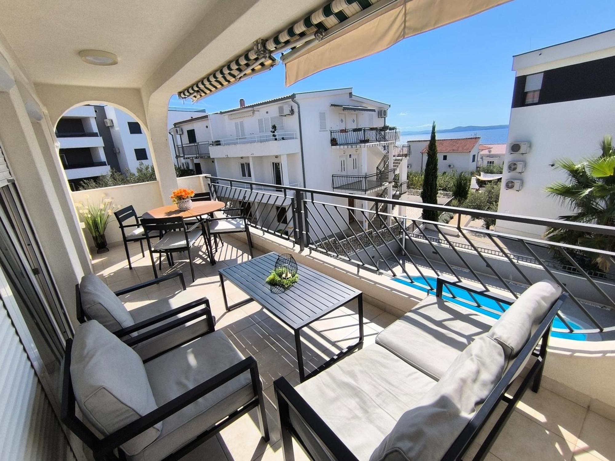 Villa Seaview With Pool - Apartment Yellow Trogir Exterior foto